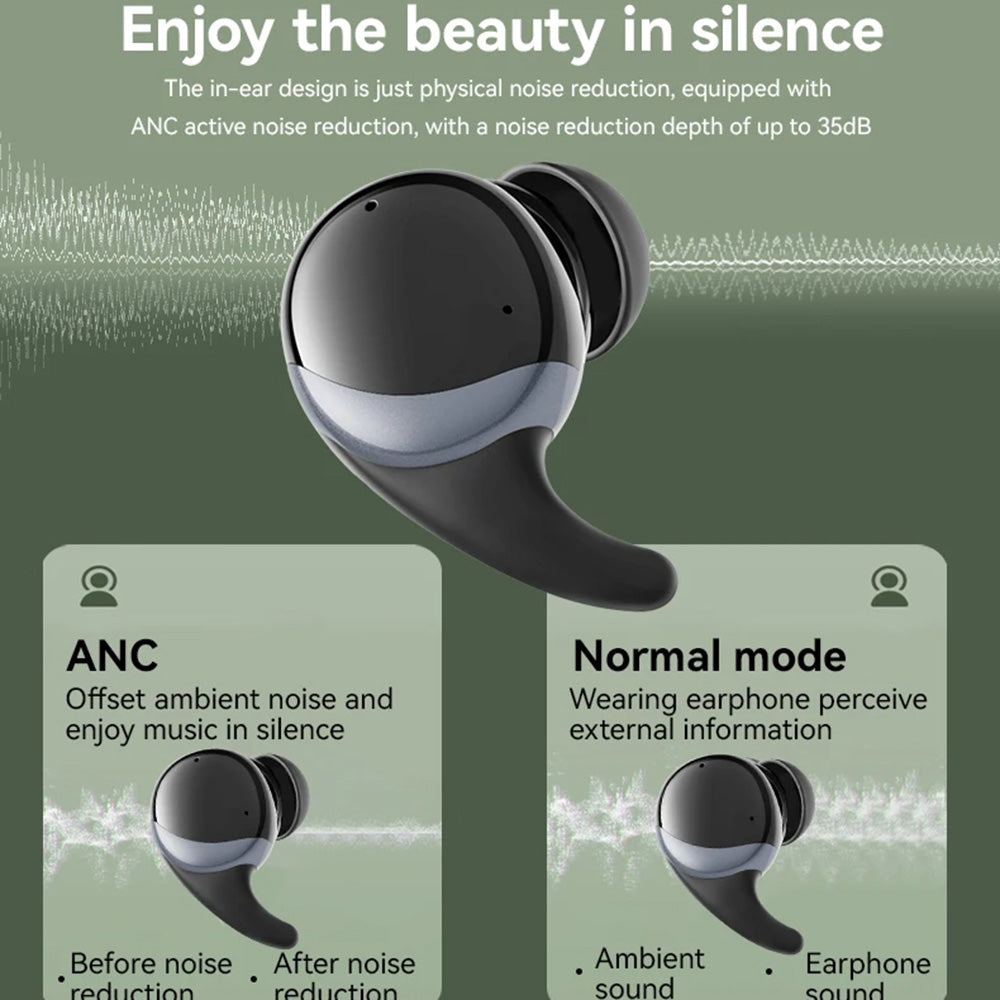 Kit mains libres Bluetooth Yesido TWS30, TWS, ANC, Noir