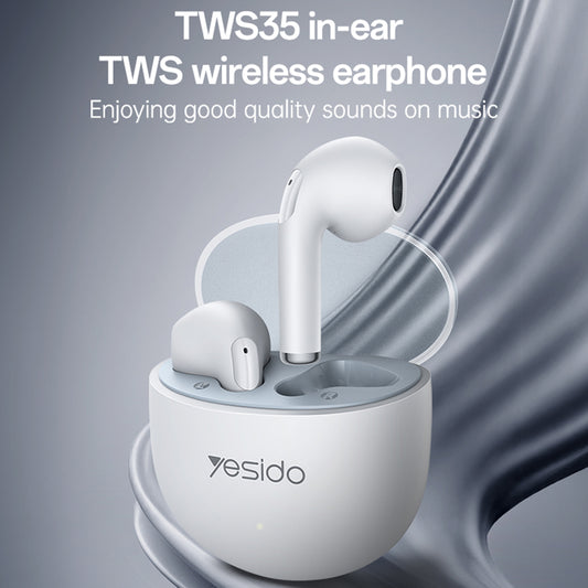 Handsfree Bluetooth Yesido TWS35, TWS, Wit