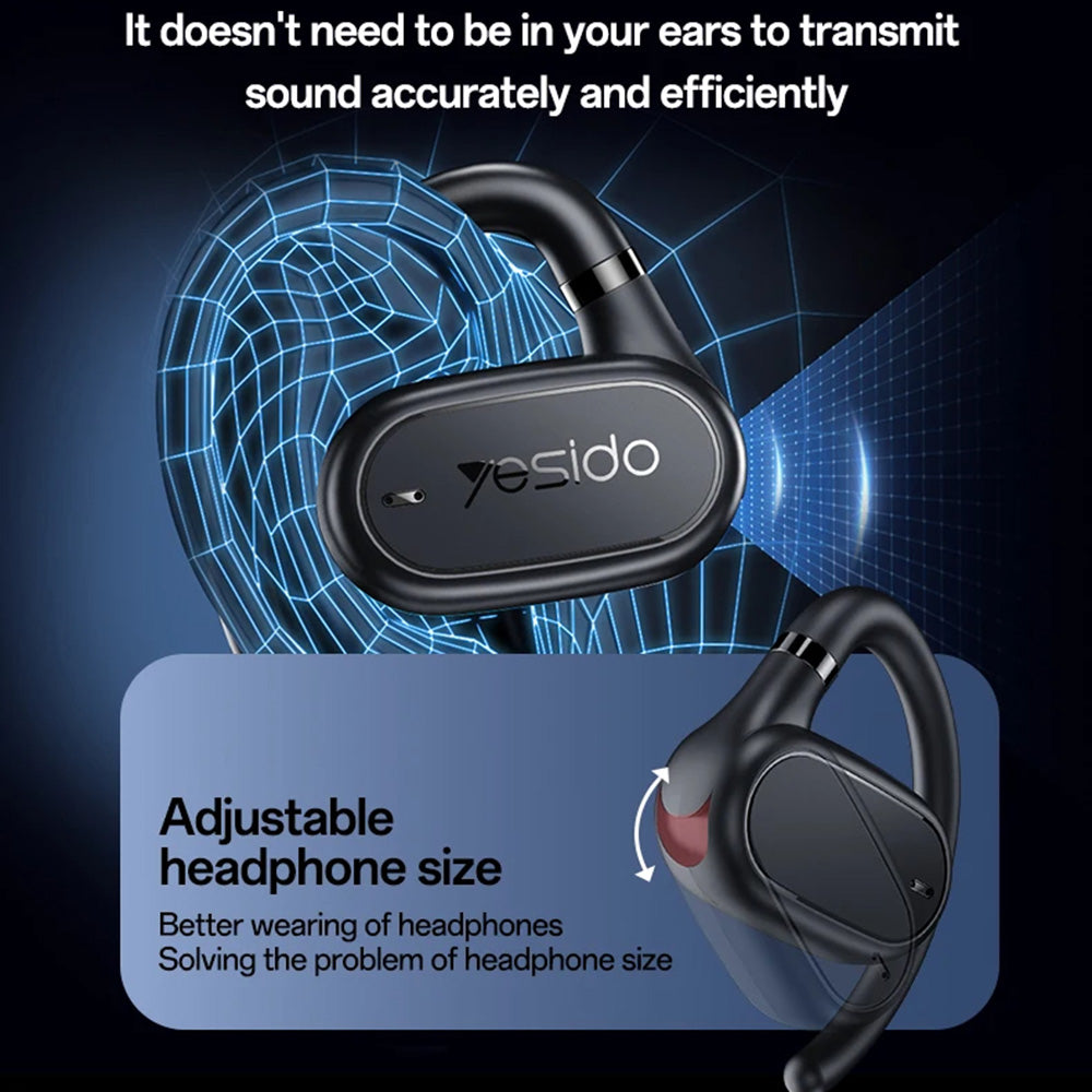 Kit mains libres Bluetooth Yesido YSP25, TWS, Noir