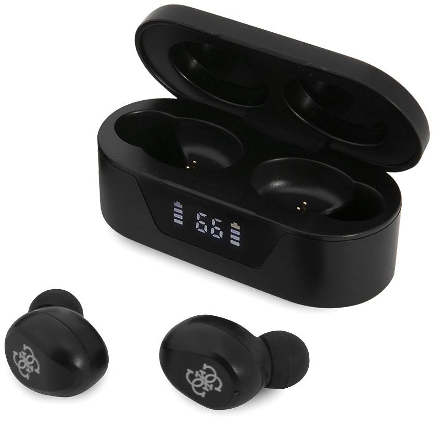 Kit mains libres Bluetooth Guess Classic Logo, TWS, Noir