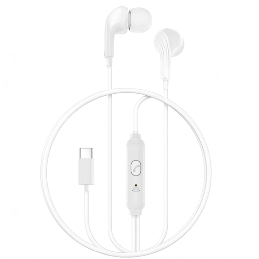 Handsfree USB-C XO Design EP82, Wit
