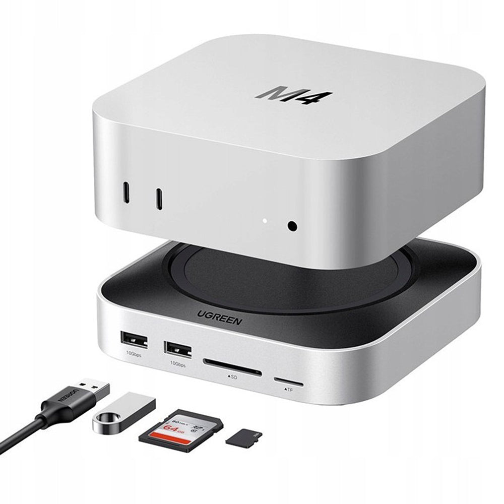 Multifunctionele Hub GREEN CM841 (65487) voor Apple Mac Mini M4, Zwart