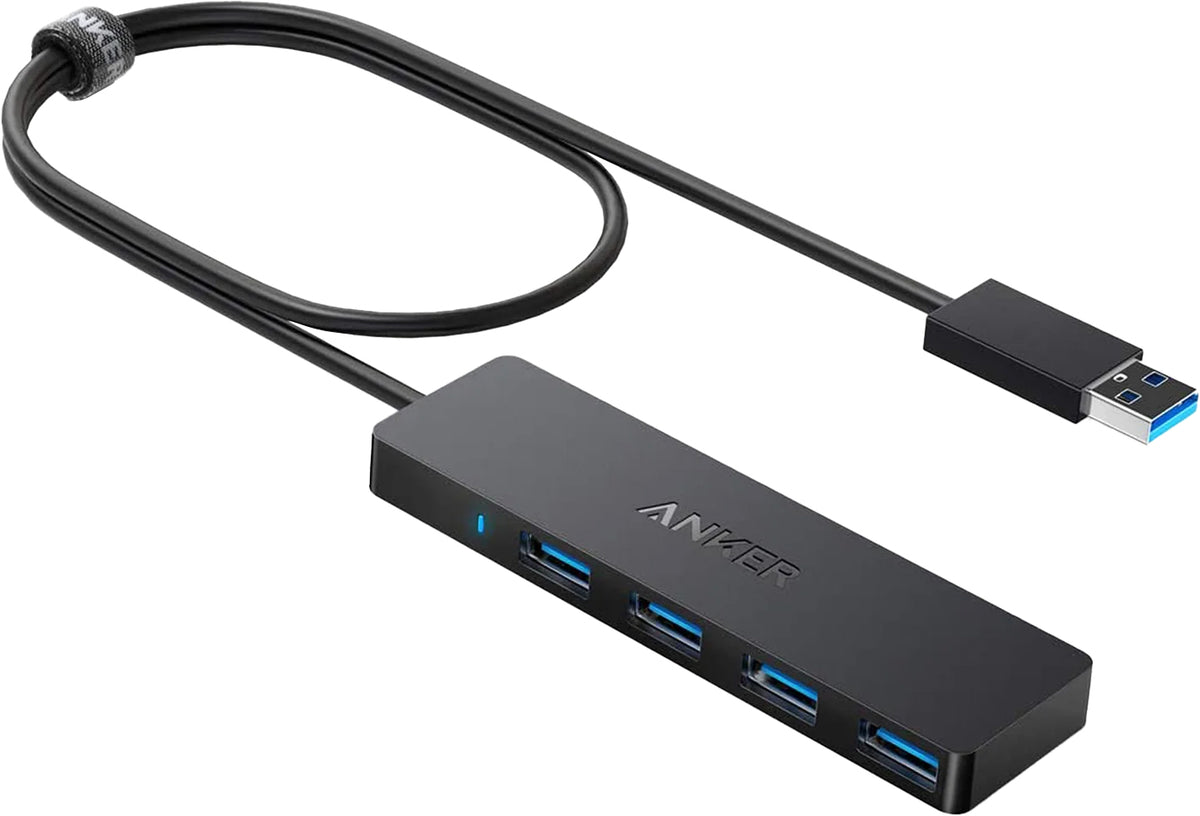 Hub USB Anker, 4 x USB-A 3.0, Zwart A7516016