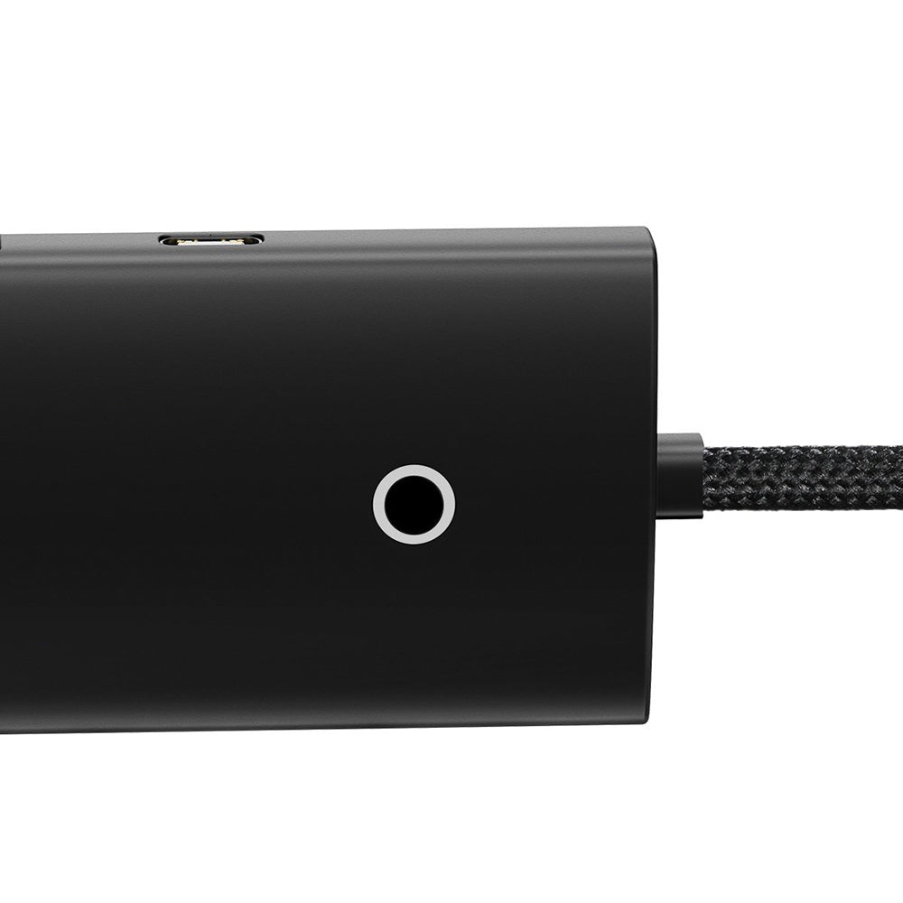 Hub USB Baseus Lite, 4 x USB-A 3.0 - 1 x USB-C, 1m, Zwart WKQX030101