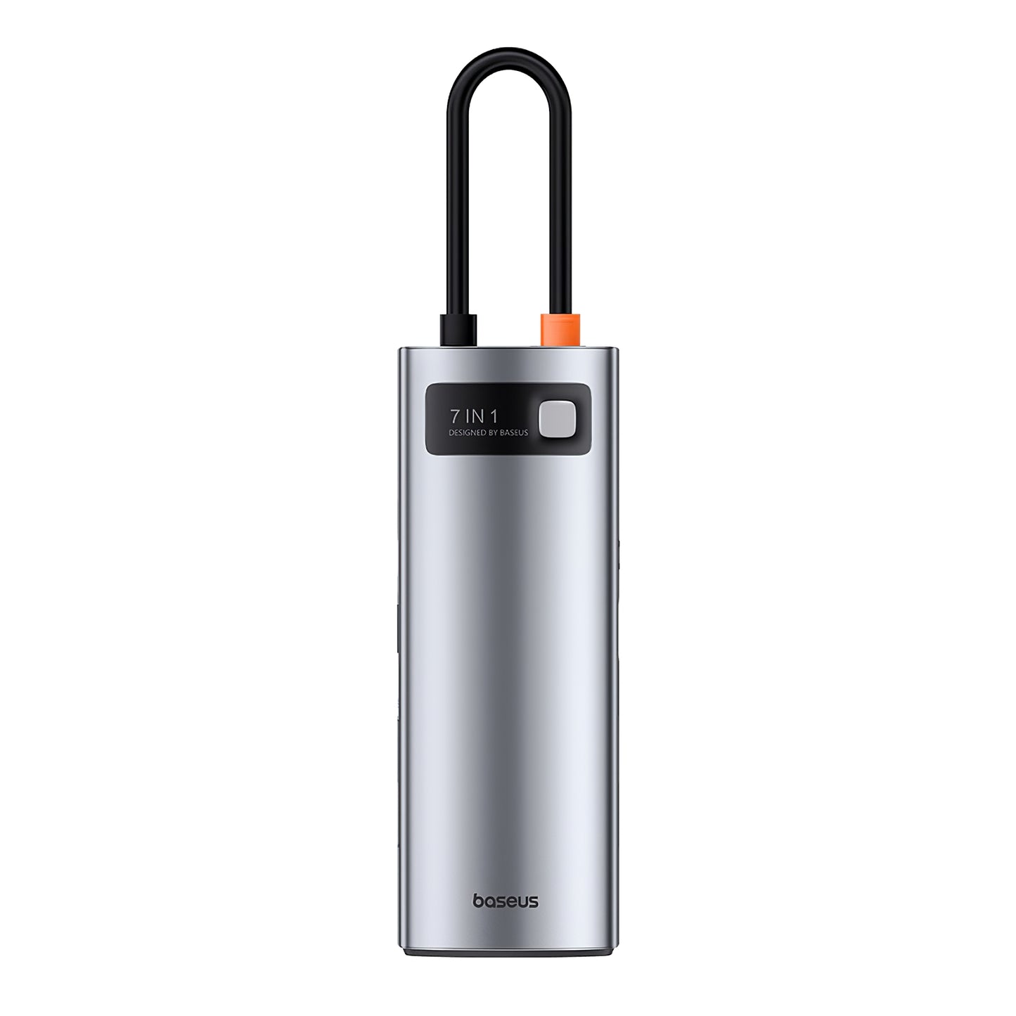 Baseus Joystar USB-C Hub, 3 x USB-A 3.0 - 1 x USB-C - 1 x HDMI - 1 x SD - 1 x microSD, Zilver B0003070881111-00