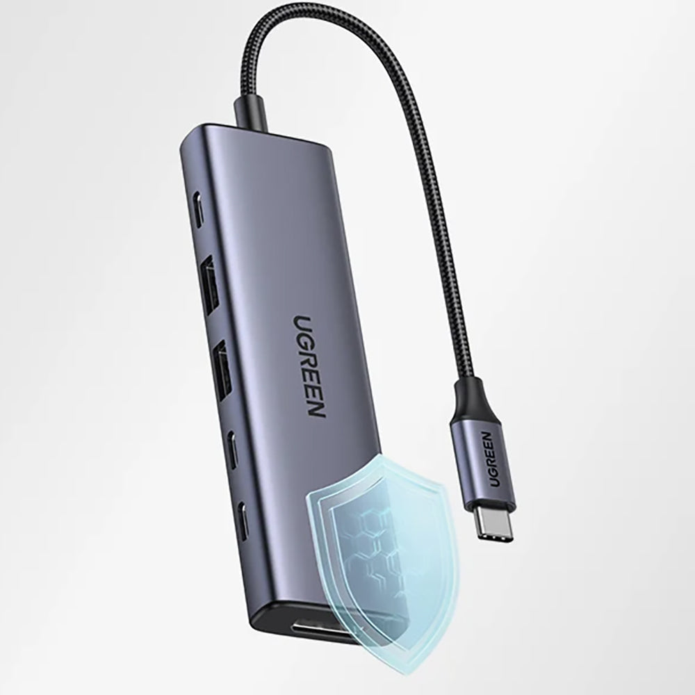 UGREEN CM511 USB-C Hub (75586), 6in1, Gri