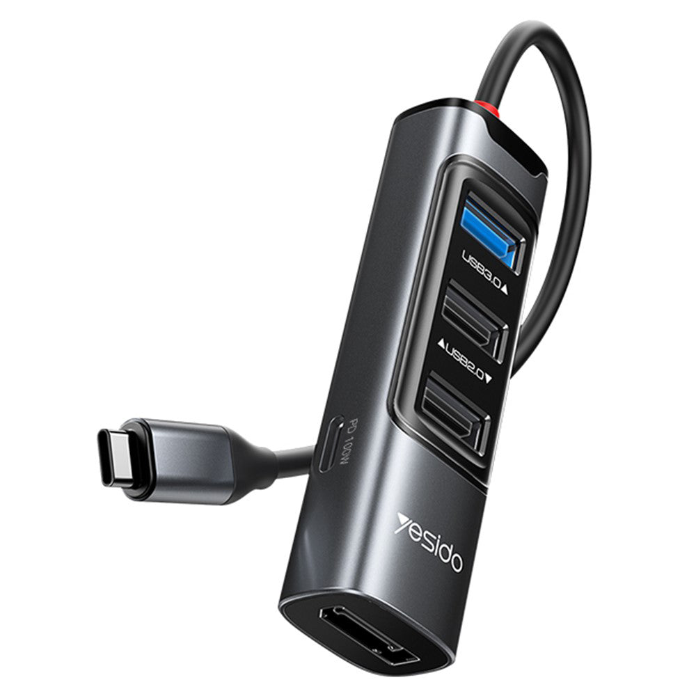 USB-C Hub Yesido HB23, 5in1, Grau