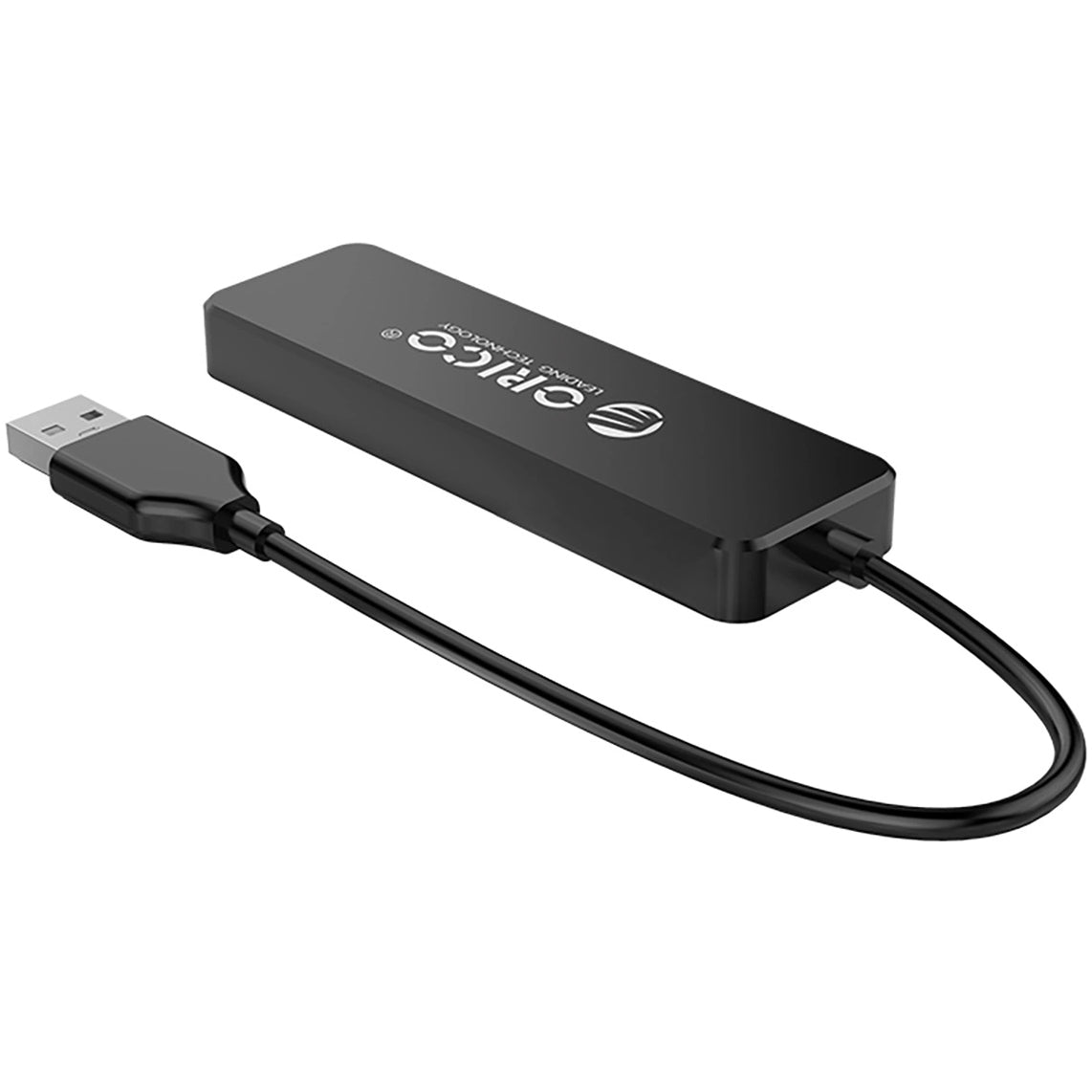 Hub USB Orico FL01, 4 x USB-A, Zwart