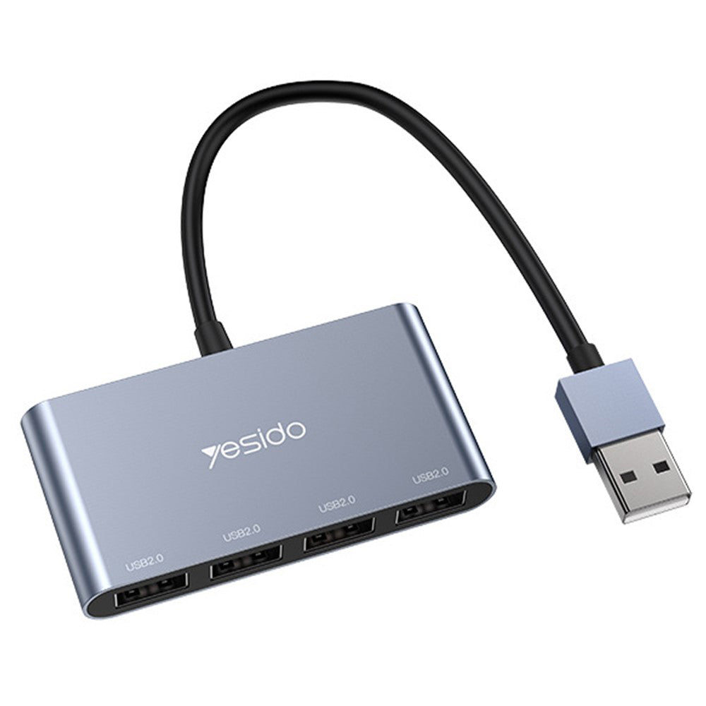 Hub USB Yesido HB12, 4en1, Gris
