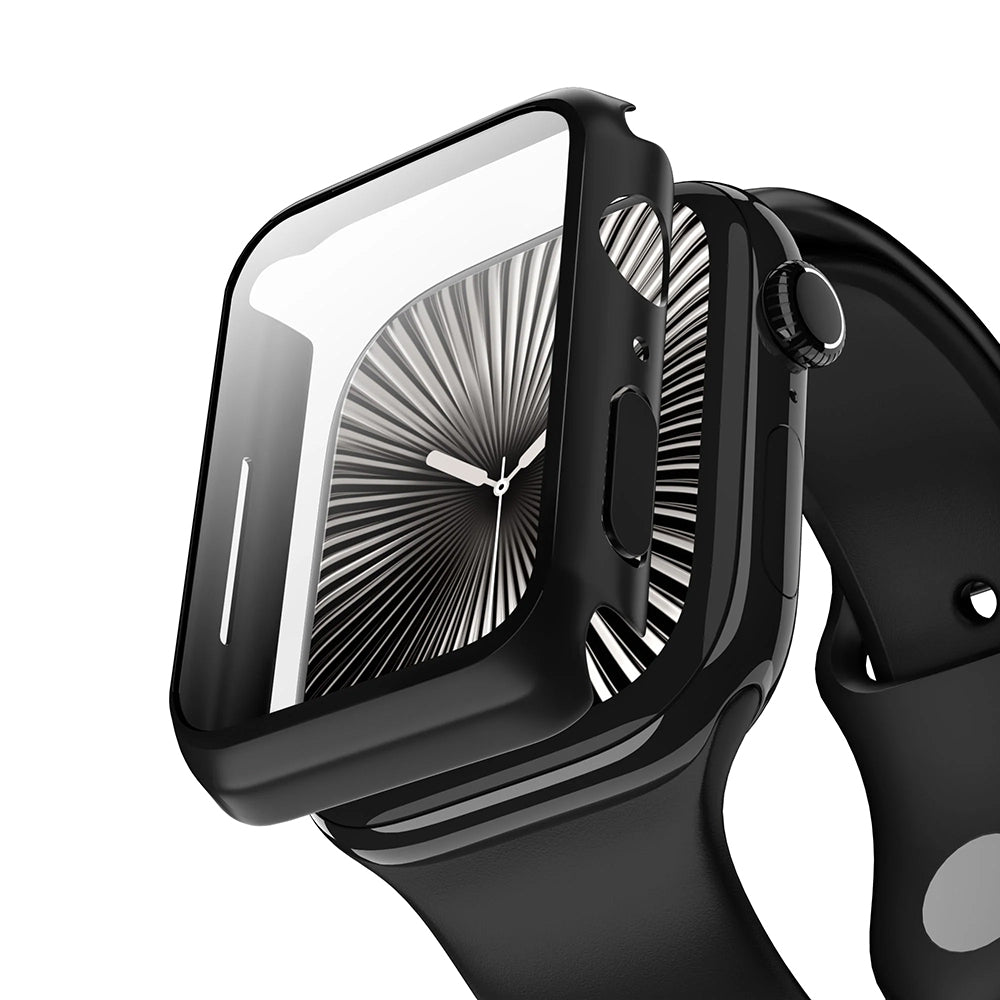 Coque Anank Screen Guard pour Apple Watch Series 7 41mm, Noire