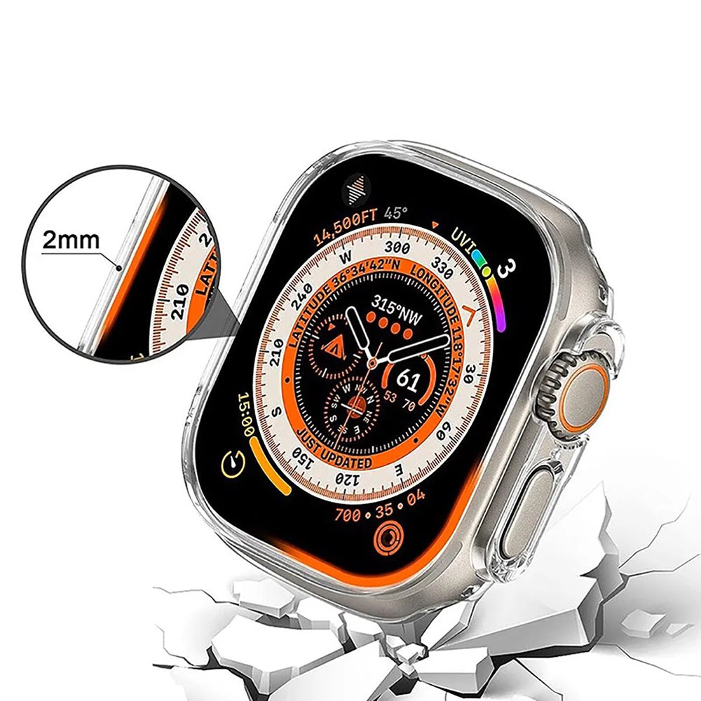 Coque Anank Screen Guard pour Apple Watch Series 7 41mm, Noire