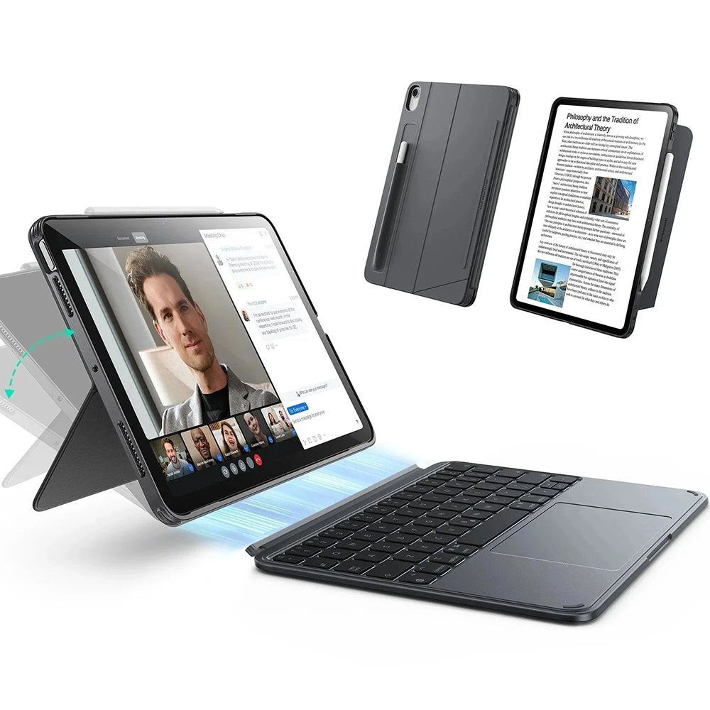 Toetsenbordhoes voor Apple iPad Air 13 (2026) / Air 13 (2025) / Air 13 (2024), ESR, Shift, Grijs