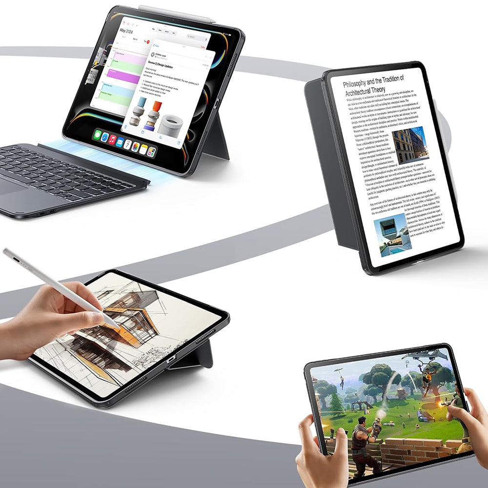 Toetsenbordhoes voor Apple iPad Air 13 (2026) / Air 13 (2025) / Air 13 (2024), ESR, Shift, Grijs