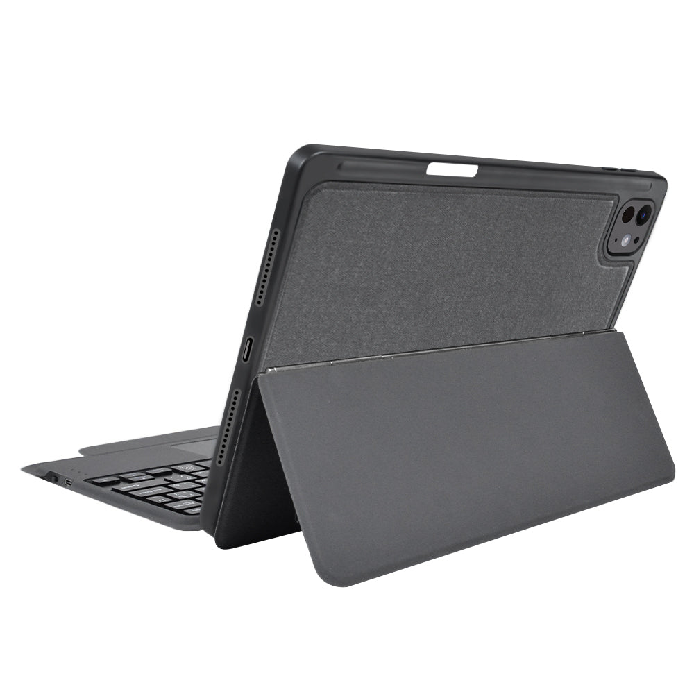 Housse avec clavier pour Apple iPad Pro 11 (2024), Techsuit, KeyTab Pro, noire