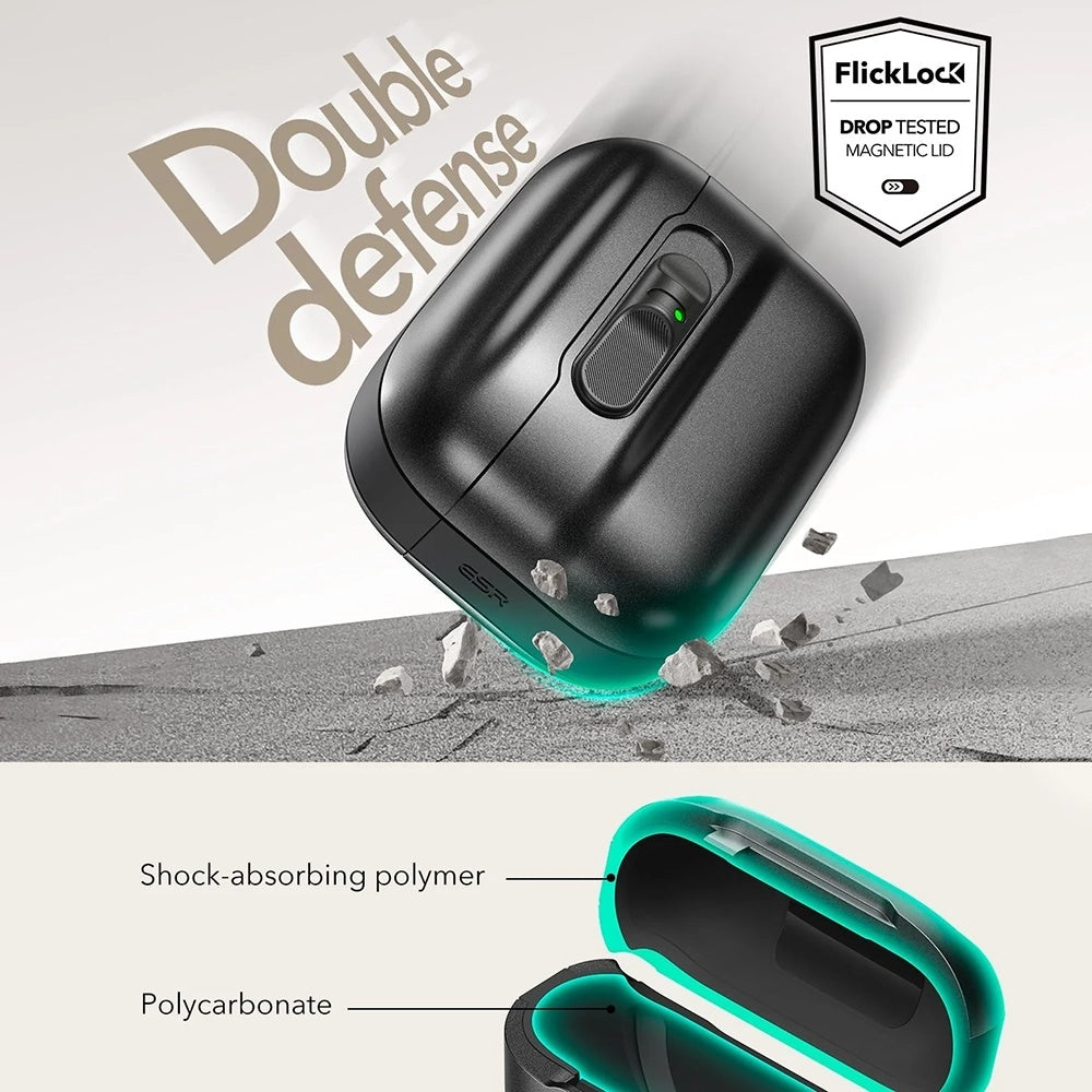 Étui ESR Pulse Magnetic FlickLock pour Apple AirPods Pro 3, Blanc