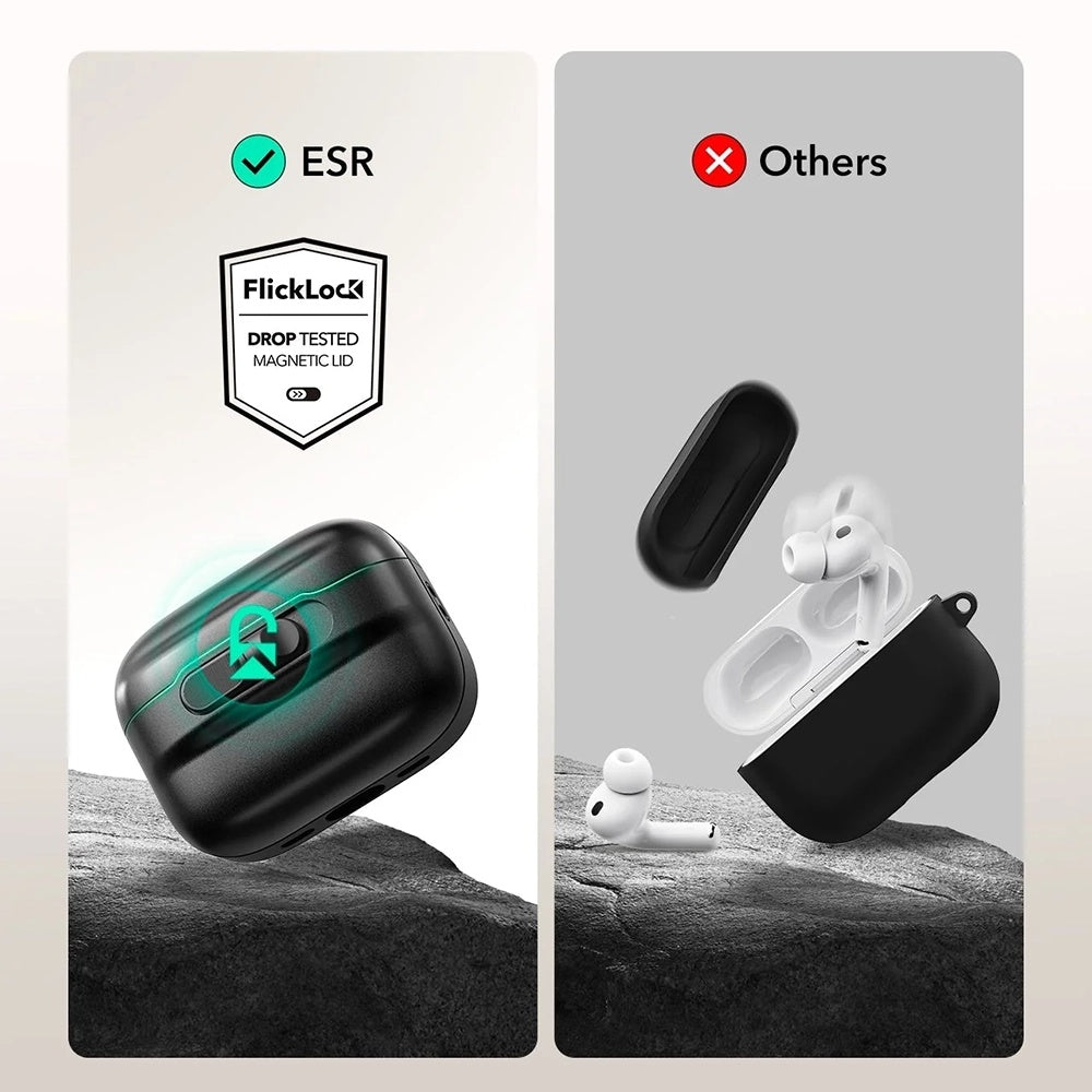 ESR Pulse Magnetic FlickLock hoes voor Apple AirPods Pro 3, Marineblauw
