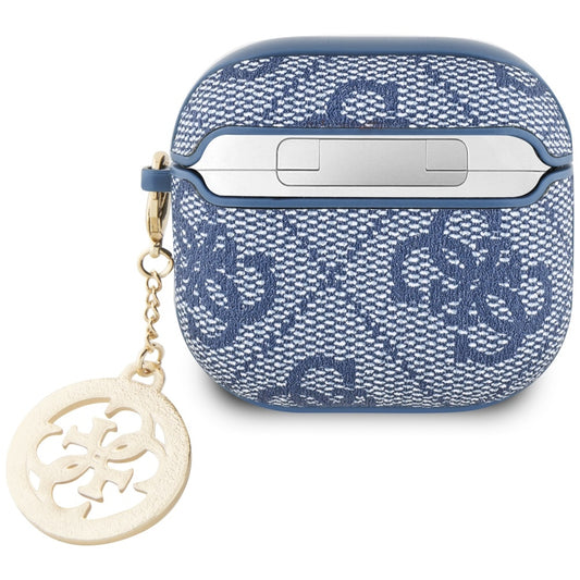 Guess 4G Strass Charm hoesje voor Apple AirPods 4, Blauw