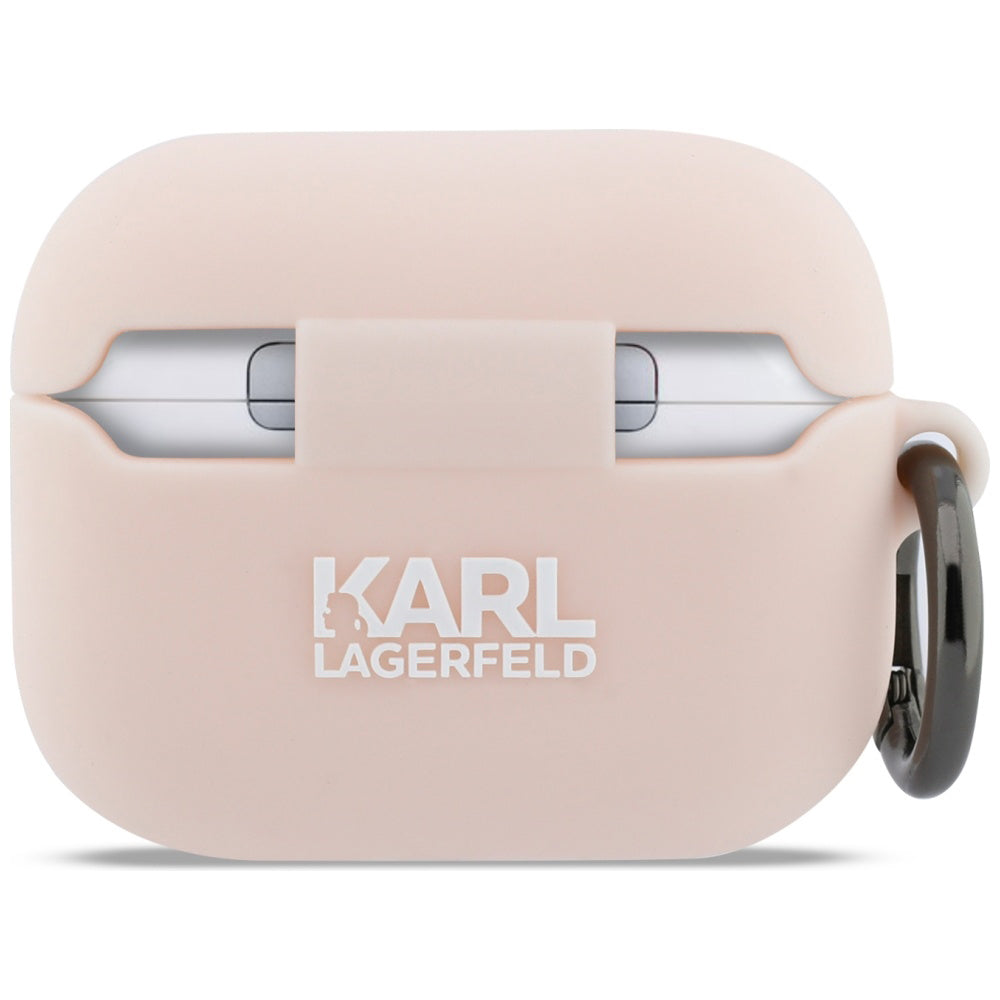 Karl Lagerfeld Silicone Choupette's Head 3D hoes voor Apple AirPods Pro 3, Roze