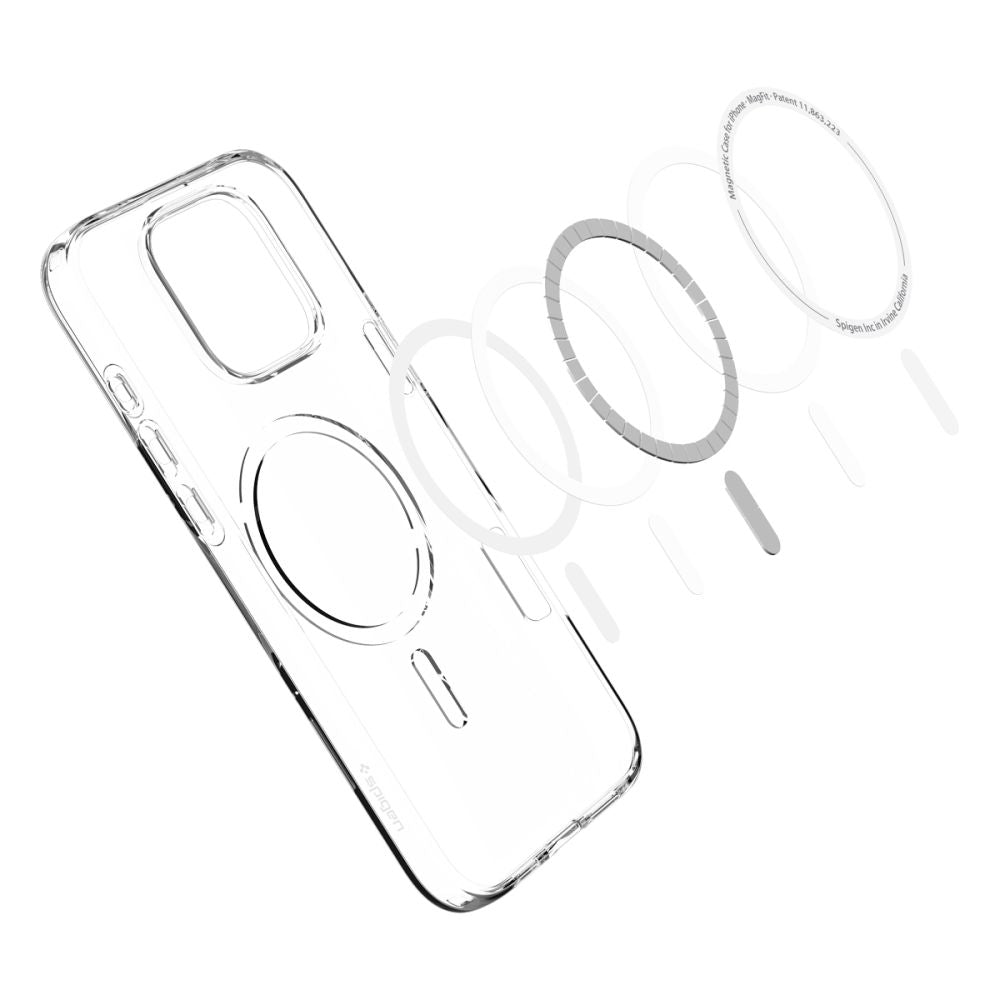 Coque MagSafe pour Apple iPhone 16 Pro, Spigen, Liquid Crystal, Transparent ACS08389
