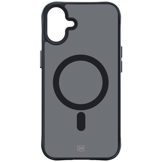 Étui MagSafe pour Apple iPhone 16 Plus, 3MK, Smoke MagCase, noir