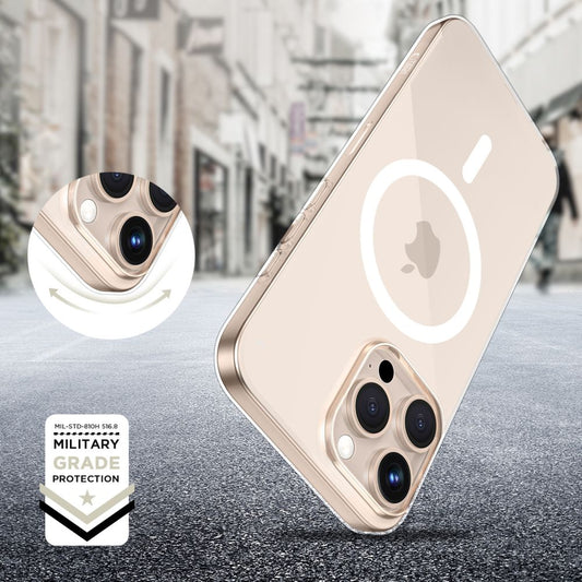 MagSafe hoesje voor Apple iPhone 16 Pro, Tech-Protect, Flexair+, Transparant