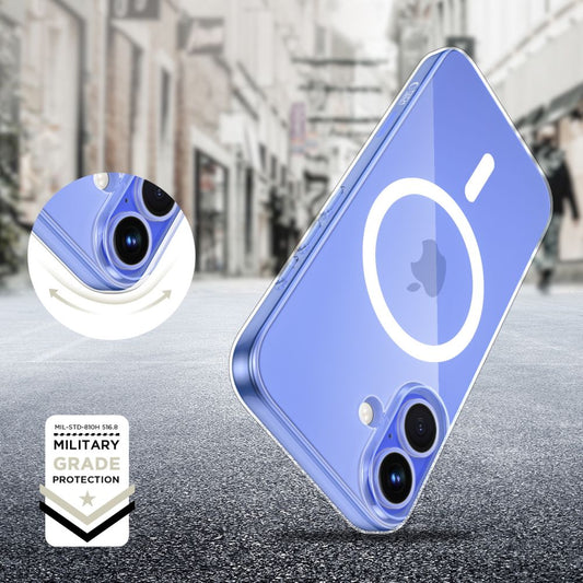 MagSafe hoesje voor Apple iPhone 16, Tech-Protect, Flexair+, Transparant