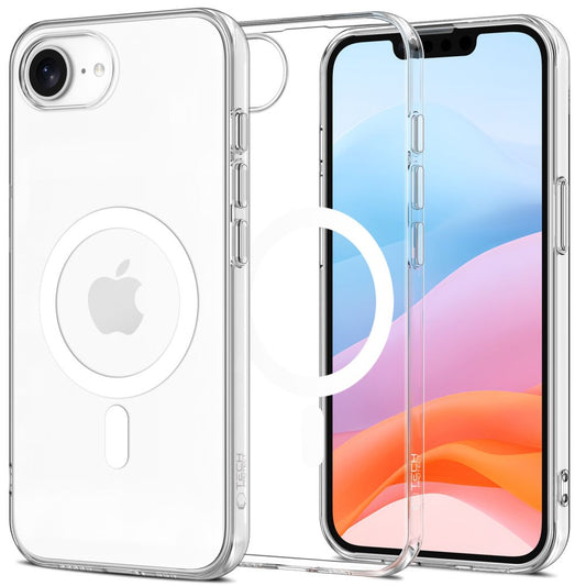 MagSafe hoesje voor Apple iPhone 16e, Tech-Protect, Flexair, Transparant