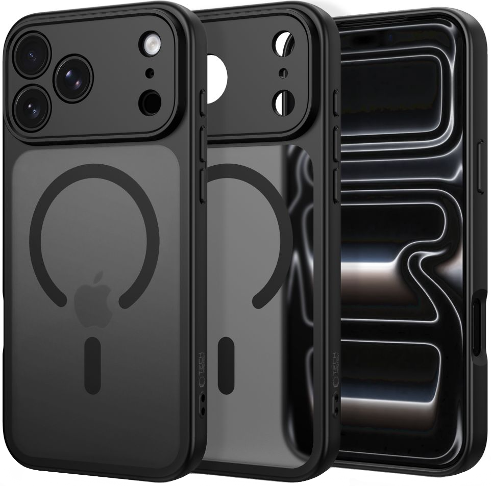 MagSafe-hoesje voor Apple iPhone 18 Pro / 17 Pro, Tech-Protect, BasicMag, Mat Zwart