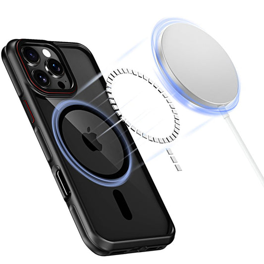 MagSafe hoesje voor Apple iPhone 16 Pro, Tech-Protect, Maghybrid, zwart
