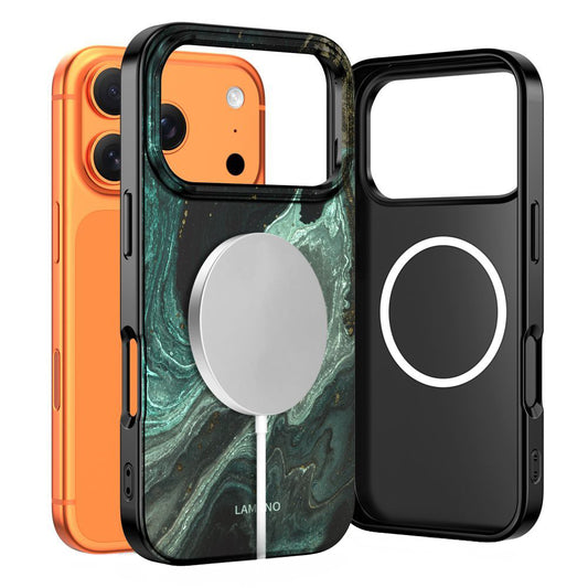 MagSafe hoesje voor Apple iPhone 17 Pro Max, Tech-Protect, Lamano Aura, Groen