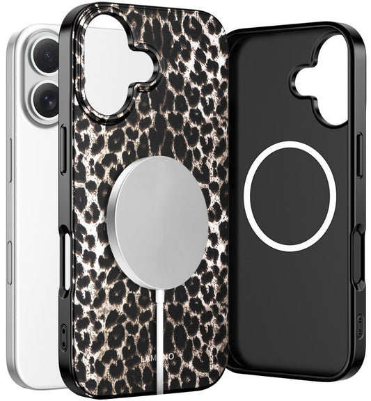 MagSafe hoesje voor Apple iPhone 17, Tech-Protect, Lamano Leopard, Zwart