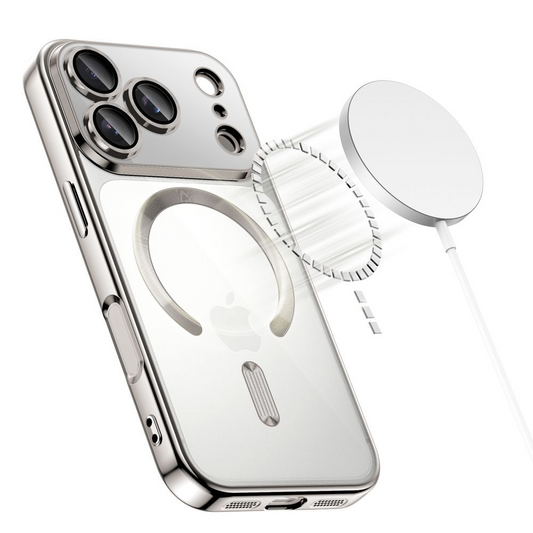 MagSafe Hülle für Apple iPhone 17 Pro, Tech-Protect, Magflex, Silber