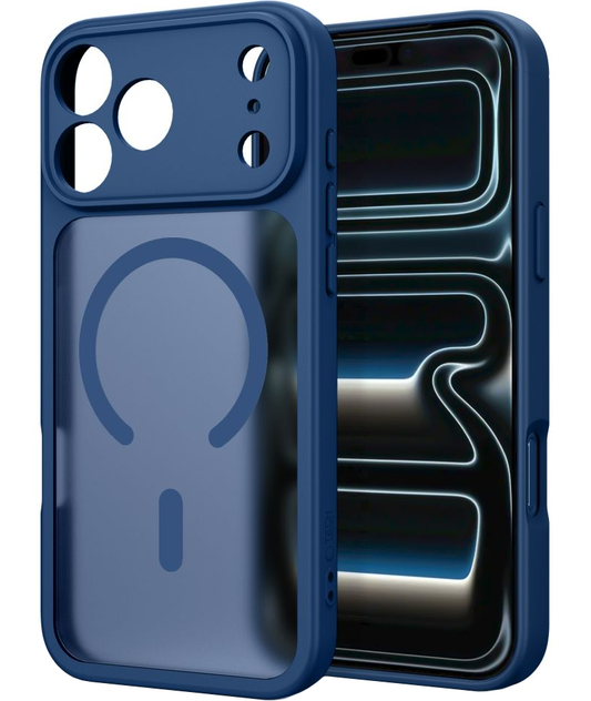 MagSafe-Hülle für Apple iPhone 18 Pro / 17 Pro, Tech-Protect, BasicMag, Mattes Marineblau