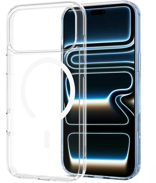 MagSafe-hoesje voor Apple iPhone 18 Pro / 17 Pro, Tech-Protect, Flexair Hybrid, Transparant