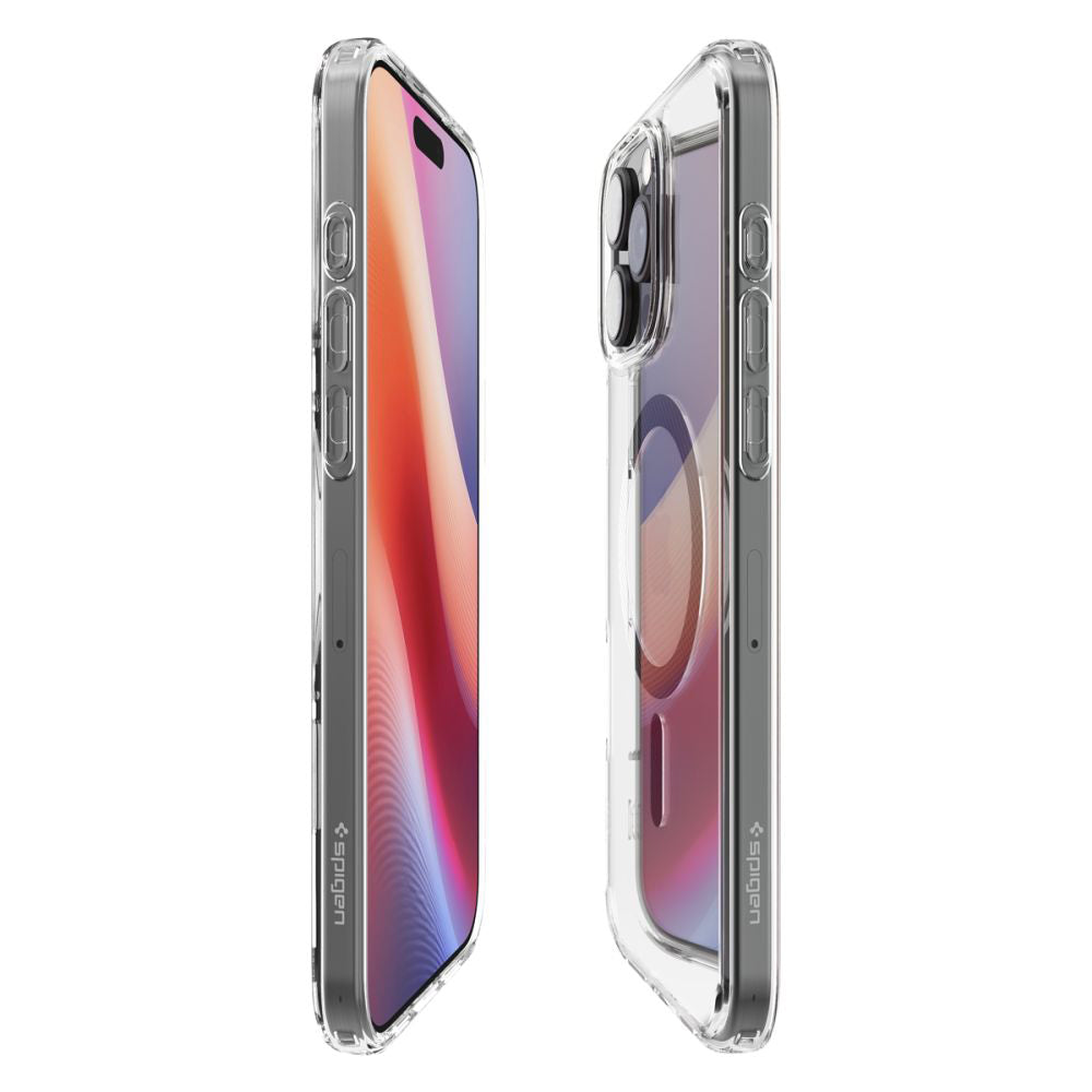 Étui MagSafe pour Apple iPhone 16 Pro Max, Spigen, Ultra Hybrid Carbon, Gris ACS08000