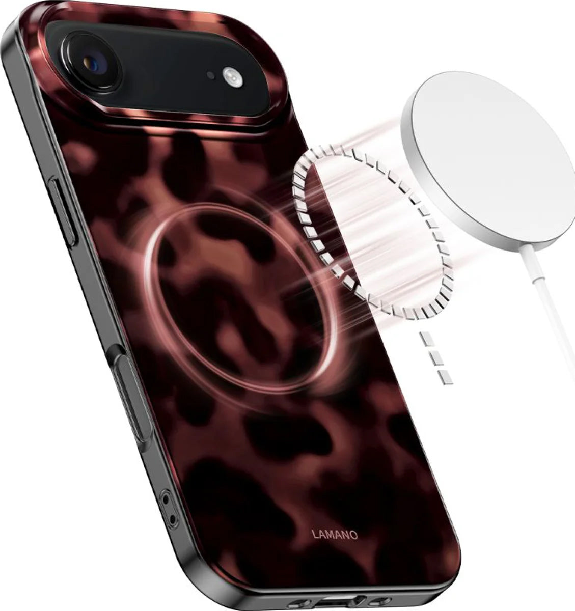 Coque MagSafe pour Apple iPhone 17 Air, Tech-Protect, Lamano Panther, Noire