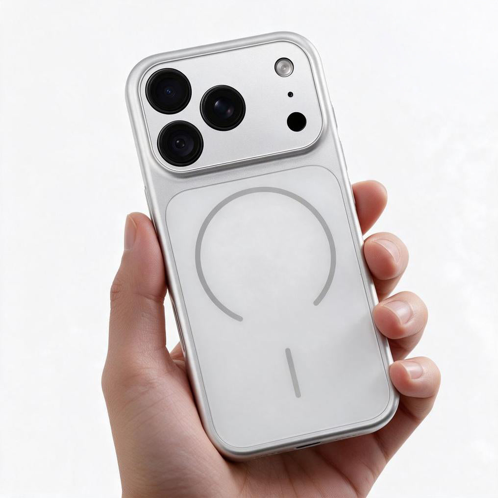 Coque MagSafe pour Apple iPhone 18 Pro / 17 Pro, OEM, Make 18, argentée