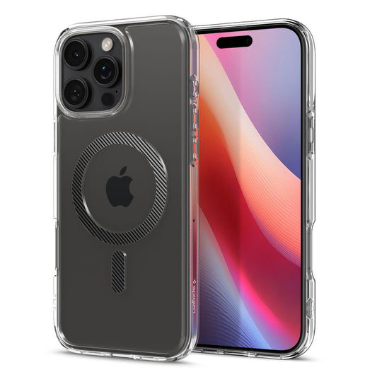 MagSafe Hülle für Apple iPhone 16 Pro Max, Spigen, Ultra Hybrid, Grau ACS08000