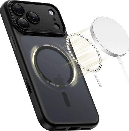 Étui MagSafe pour Apple iPhone 17 Pro Max, Tech-Protect, MagPeak, Noir Mat
