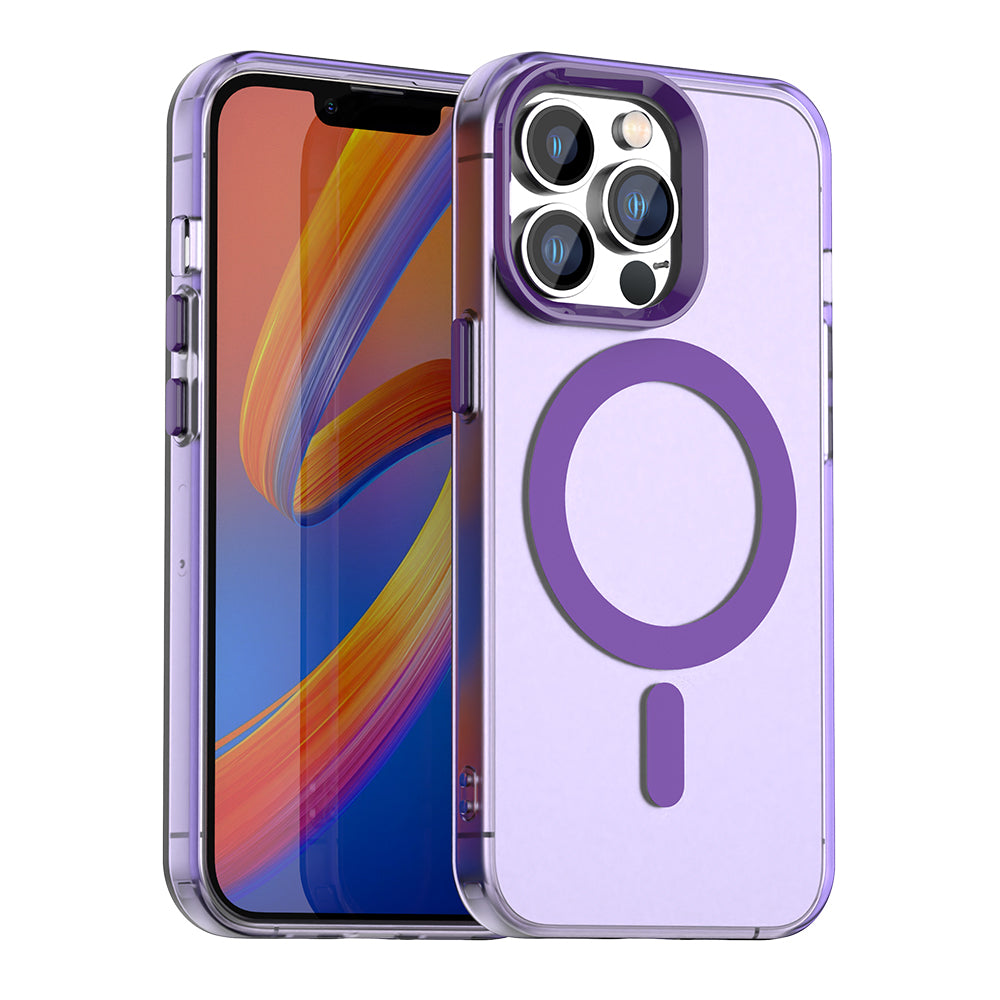 Coque MagSafe pour Apple iPhone 12 Pro Max, Techsuit, CandyCase, Violet