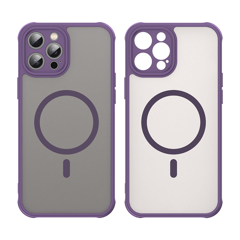Coque MagSafe pour Apple iPhone 12 Pro, Techsuit, HaloFrost II, Violet