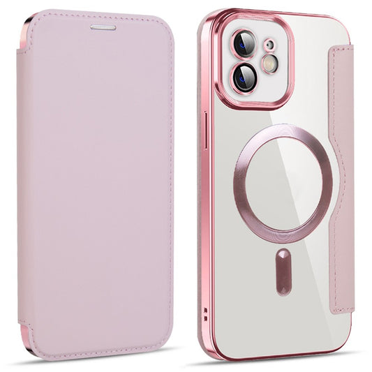 MagSafe-hoes voor Apple iPhone 12, Techsuit, SmartMag Book, Roze