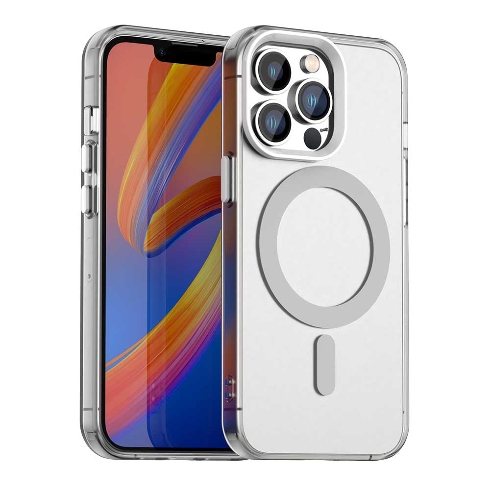 Coque MagSafe pour Apple iPhone 13 Pro, Techsuit, CandyCase, Blanche