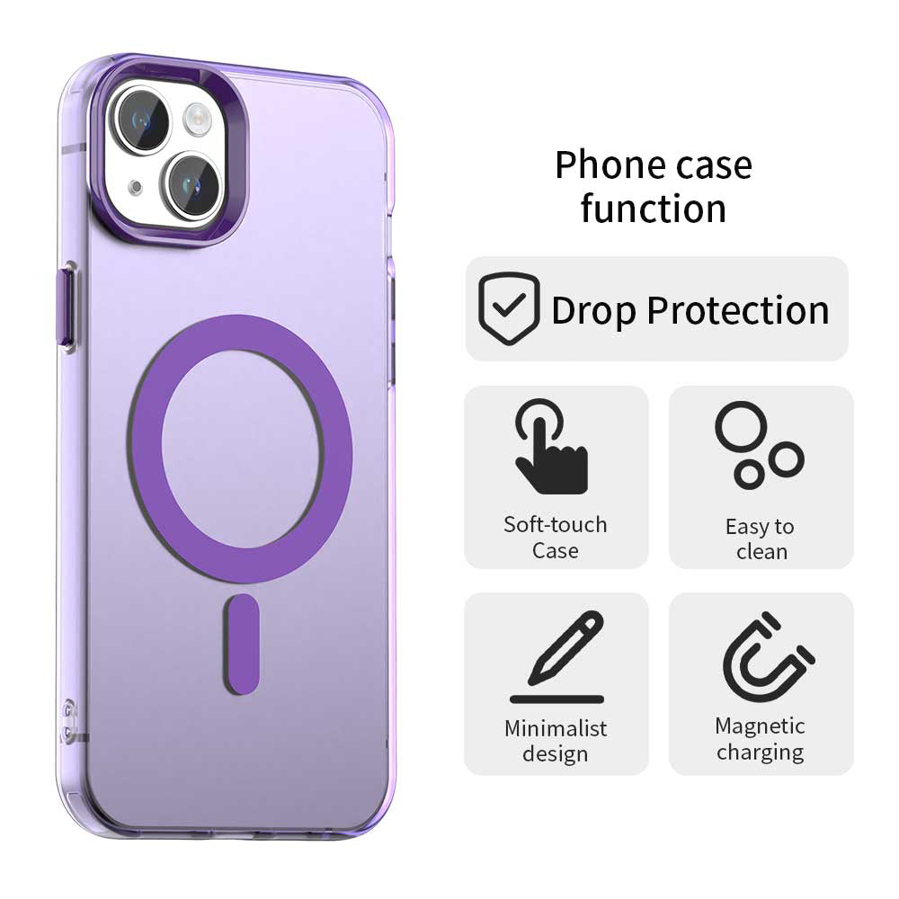 Coque MagSafe pour Apple iPhone 13, Techsuit, CandyCase, Violet