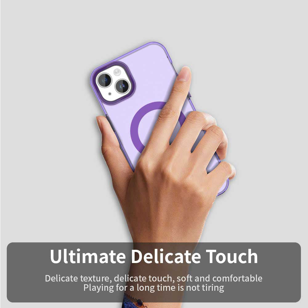 Coque MagSafe pour Apple iPhone 13, Techsuit, CandyCase, Violet