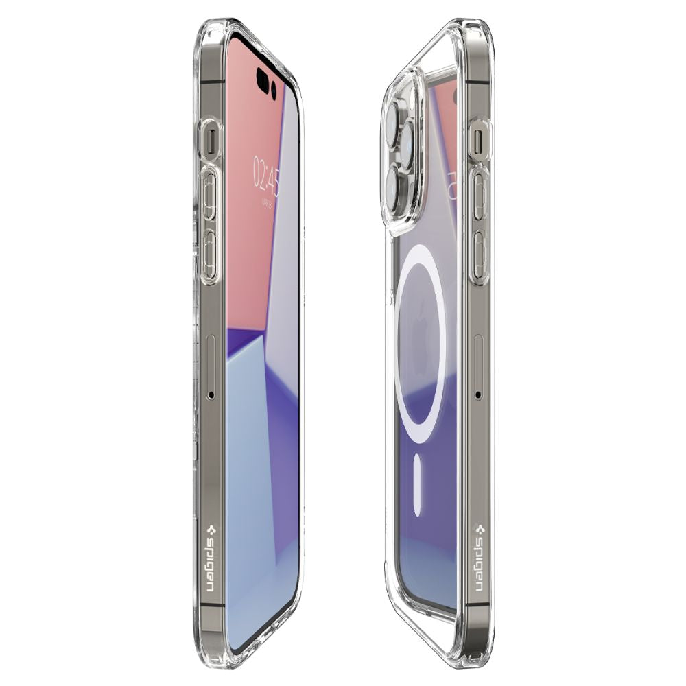 MagSafe hoesje voor Apple iPhone 14 Pro, Spigen, Ultra Hybrid, Wit