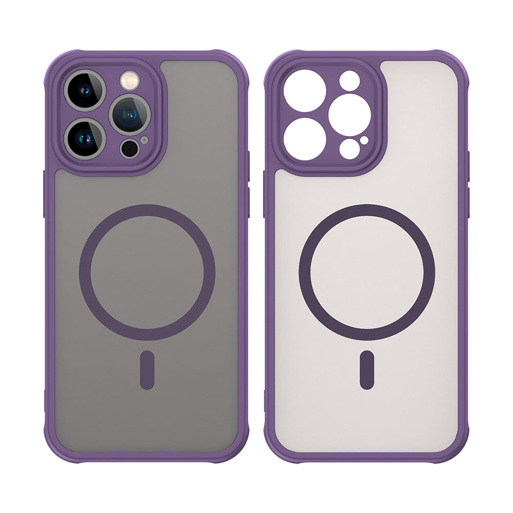 Coque MagSafe pour Apple iPhone 14 Pro, Techsuit, HaloFrost II, Violet