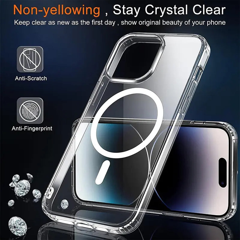 Coque MagSafe pour Apple iPhone 14 Pro, Techsuit, Pro, Noire
