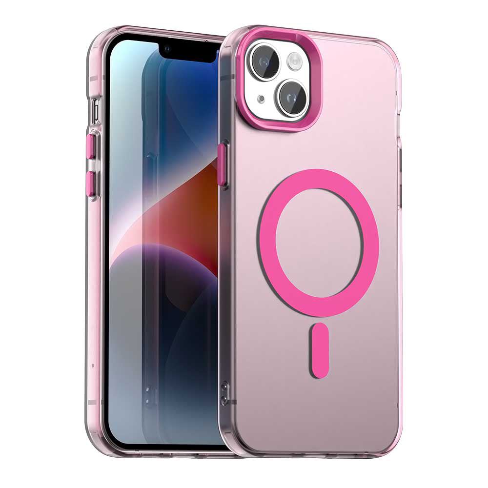 Coque MagSafe pour Apple iPhone 14, Techsuit, CandyCase, Rose