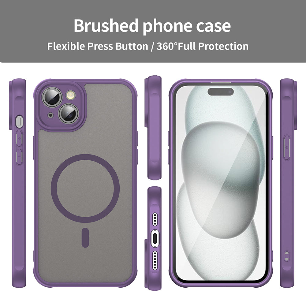 Coque MagSafe pour Apple iPhone 14, Techsuit, HaloFrost II, Violet